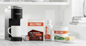 bulletproof coffee with coffee mct oil and collagen