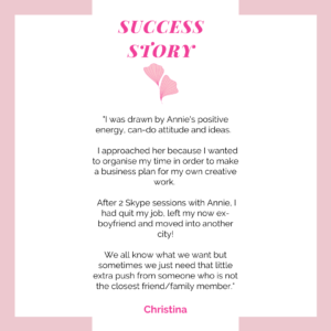 Testimonial Success Story Happy Life Coach Client