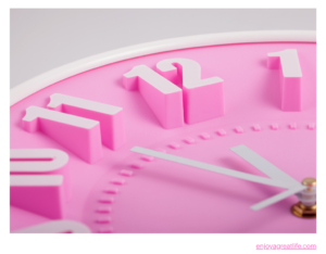 pink clock