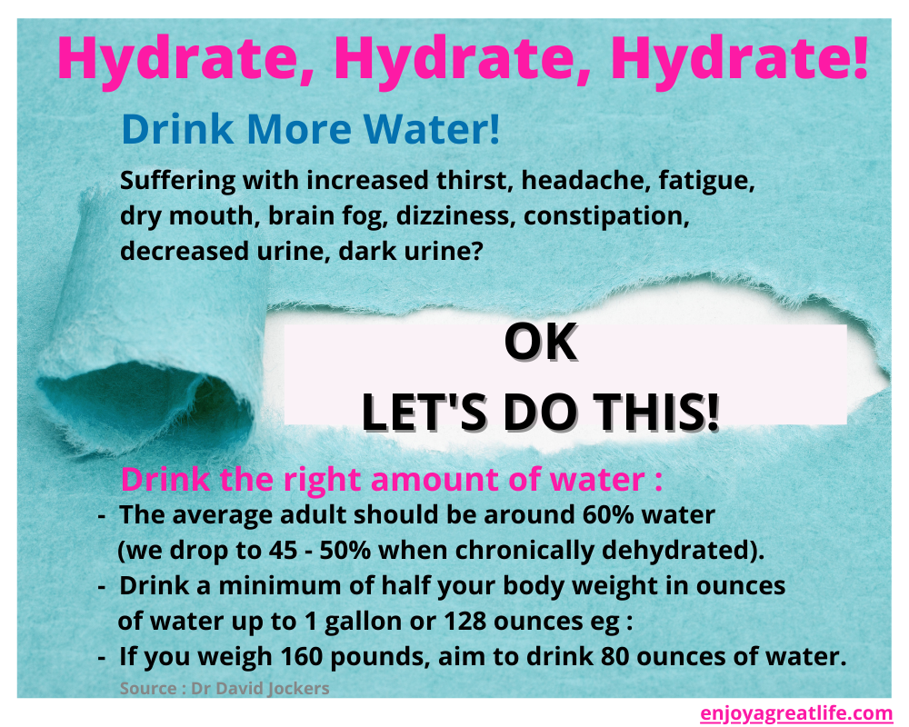 hydrate hydrate hydrate drink more water