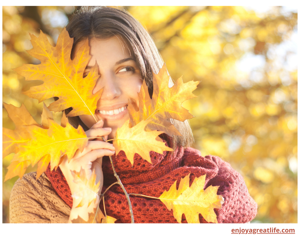 woman autumn season