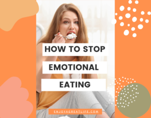 how to stop emotional eating woman eating ice cream