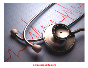 heart rate graph and stethescope