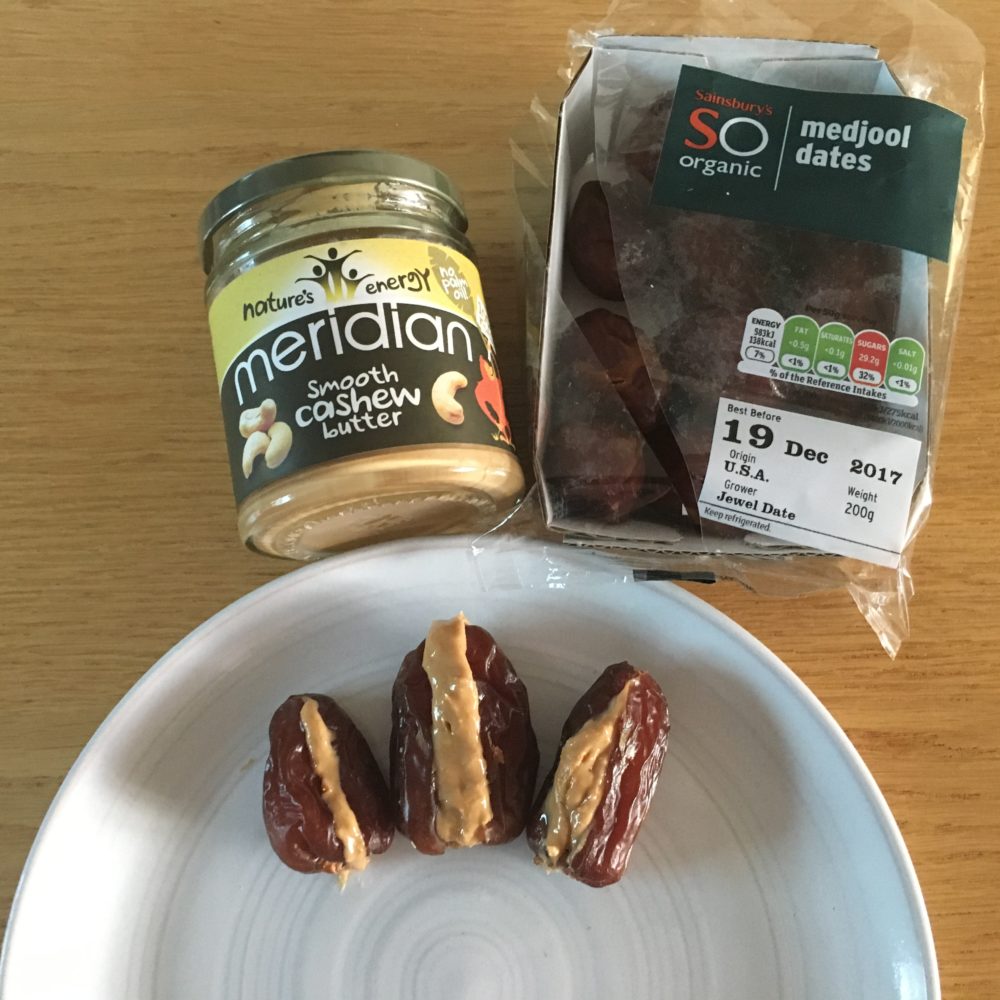 medjool dates and nut butter